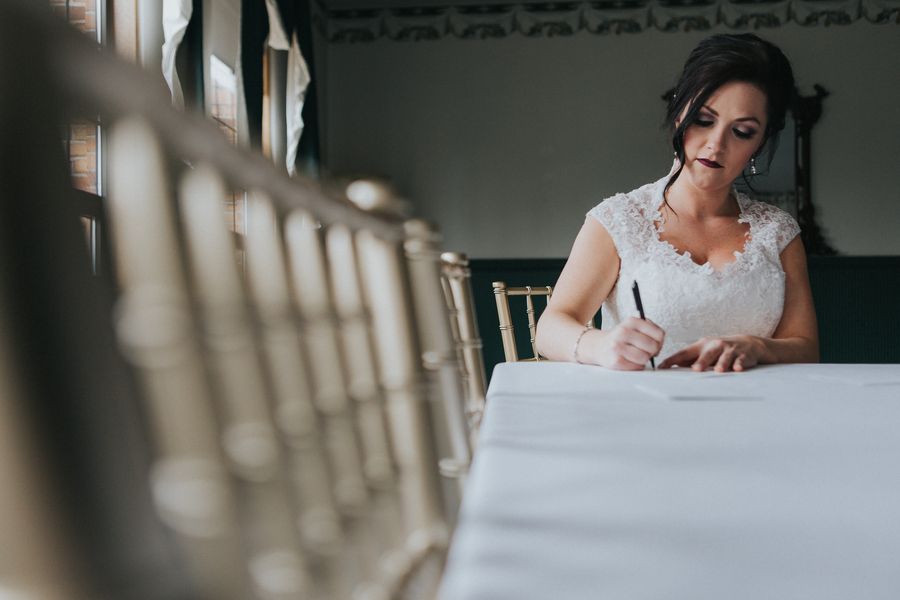 Elegant Black + Ivory Ohio Wedding