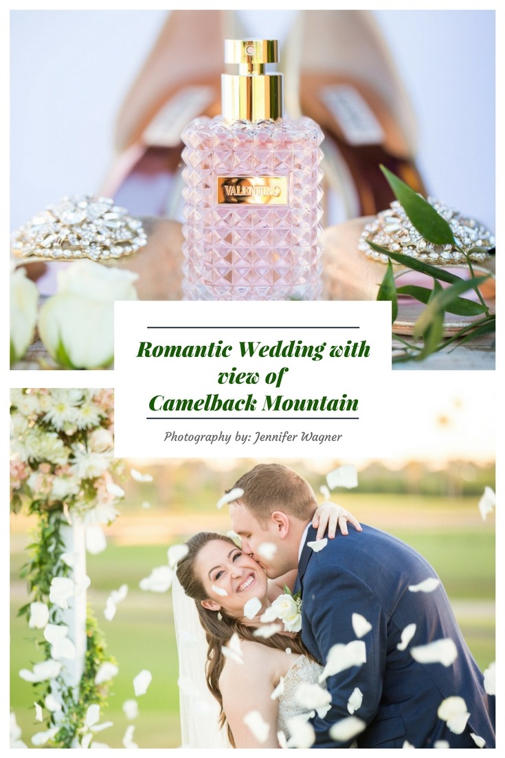 Romantic Wedding with the view of Camelback Mountain