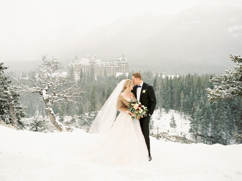 Elegant Winter Wedding at the Fairmont Banff Springs