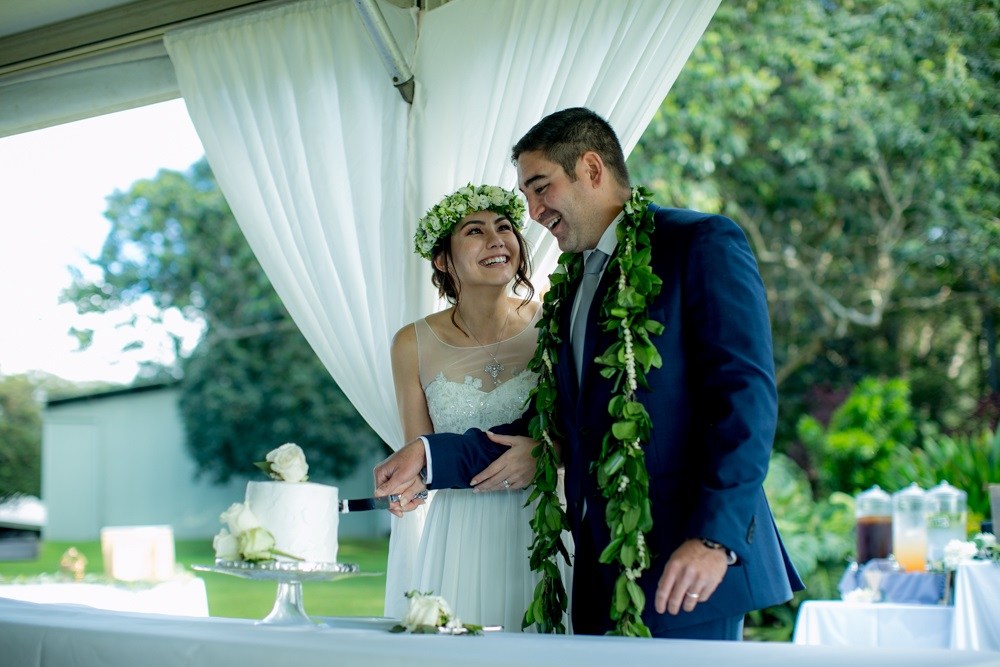 cutting of the cake