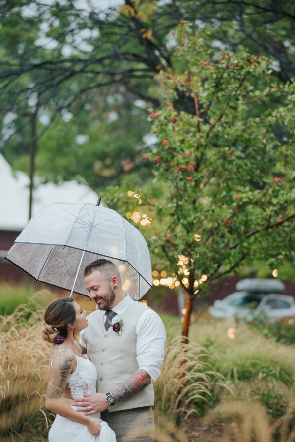 rain shower wedding