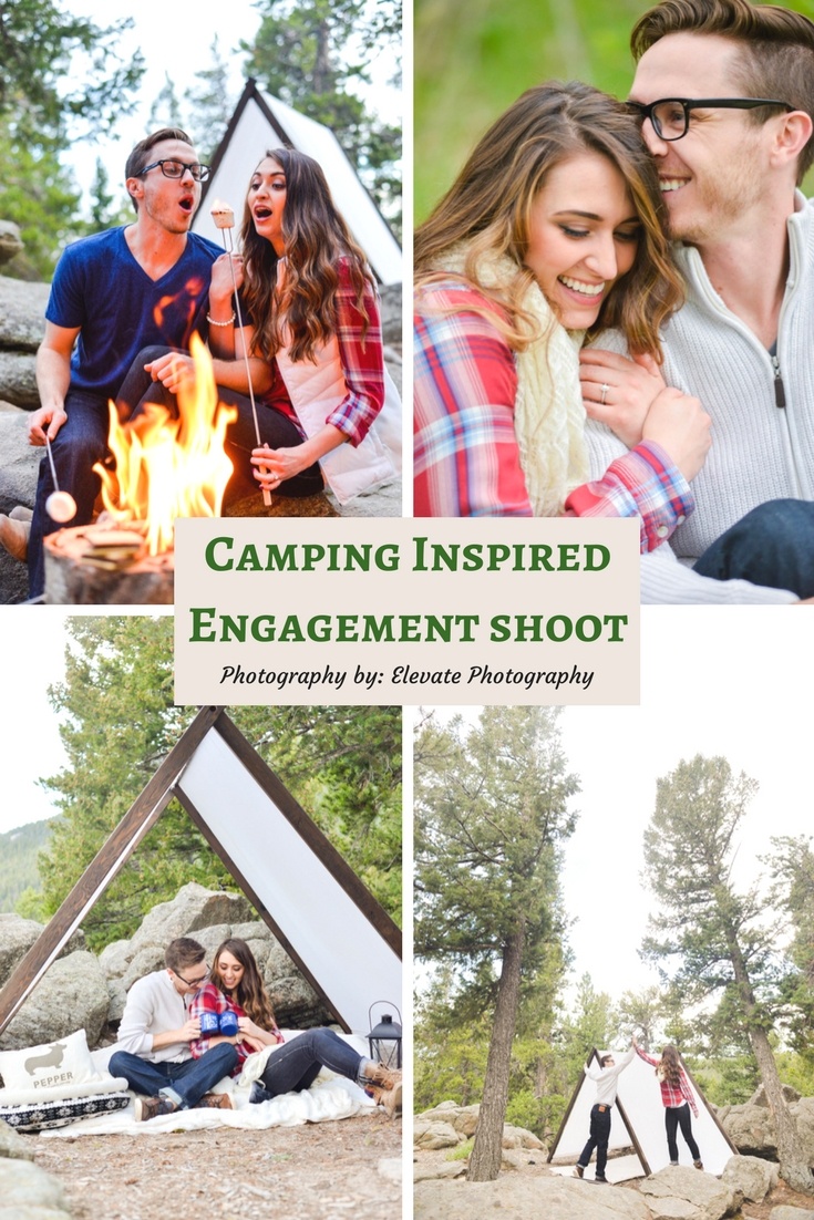Camping Inspired Engagement Shoot