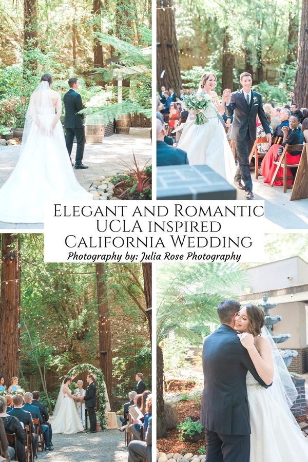 Elegant and Romantic UCLA inspired California Wedding