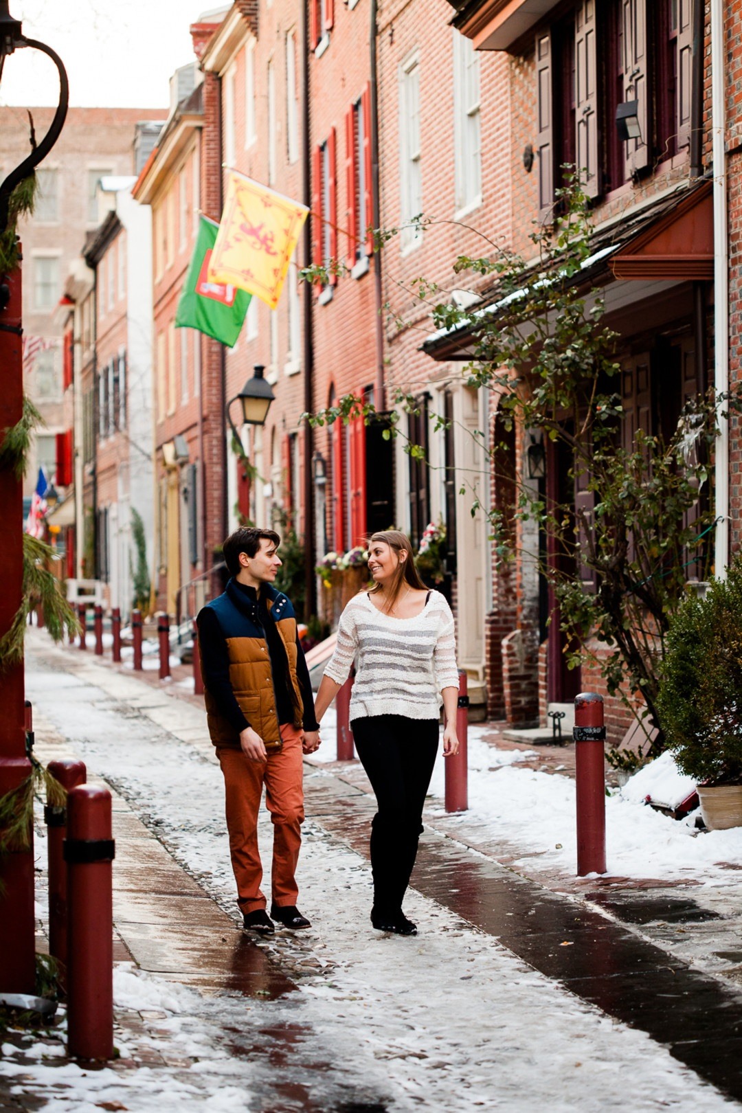 winter engagement photos