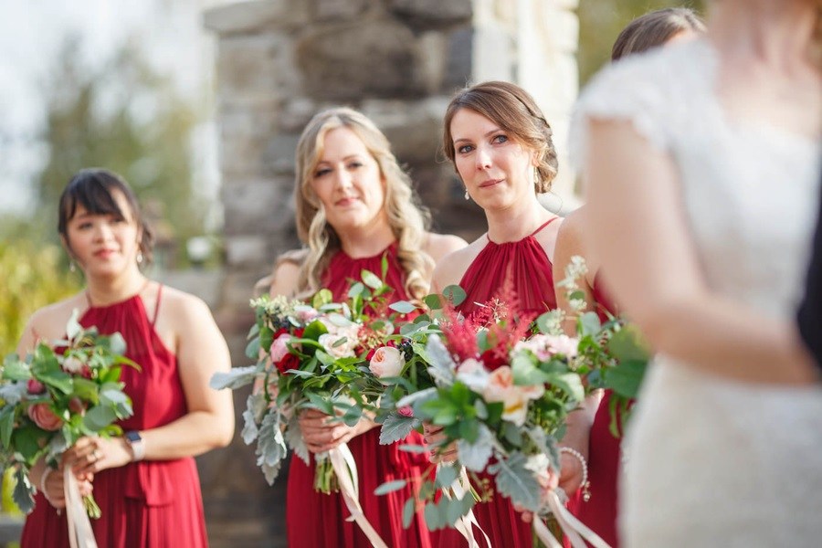 burgundy wedding