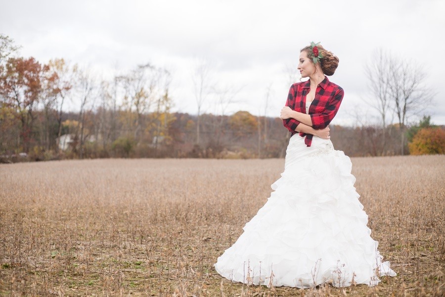 plaid wedding 