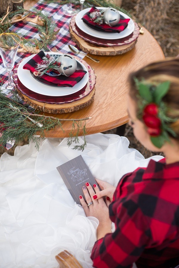 plaid wedding 