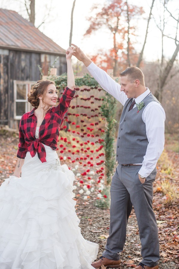 plaid wedding 