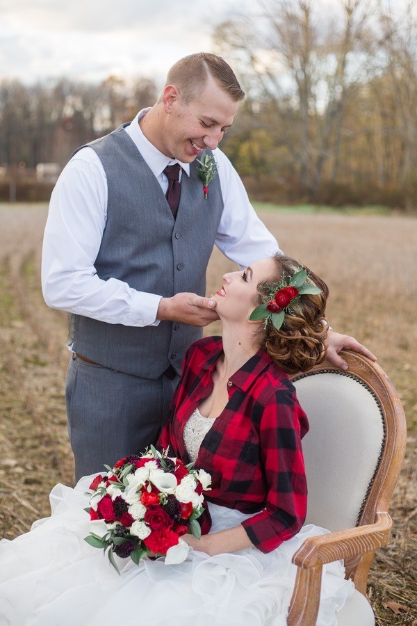 plaid wedding 