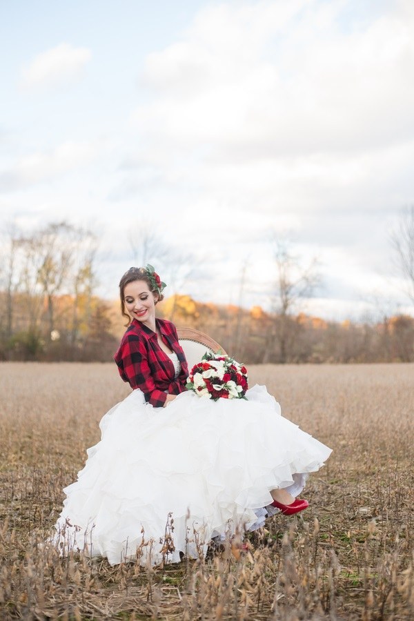 plaid wedding 