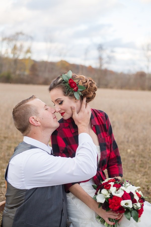 plaid wedding 