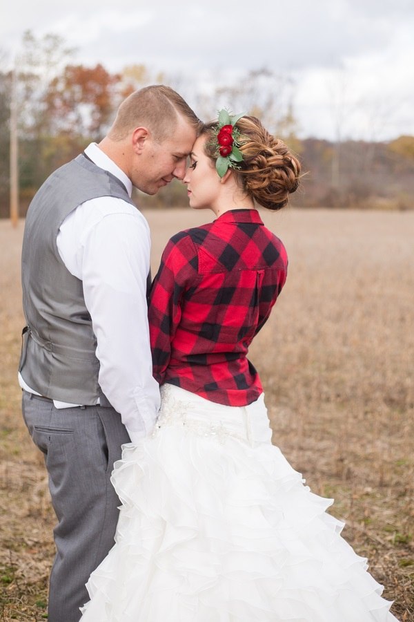 plaid wedding 