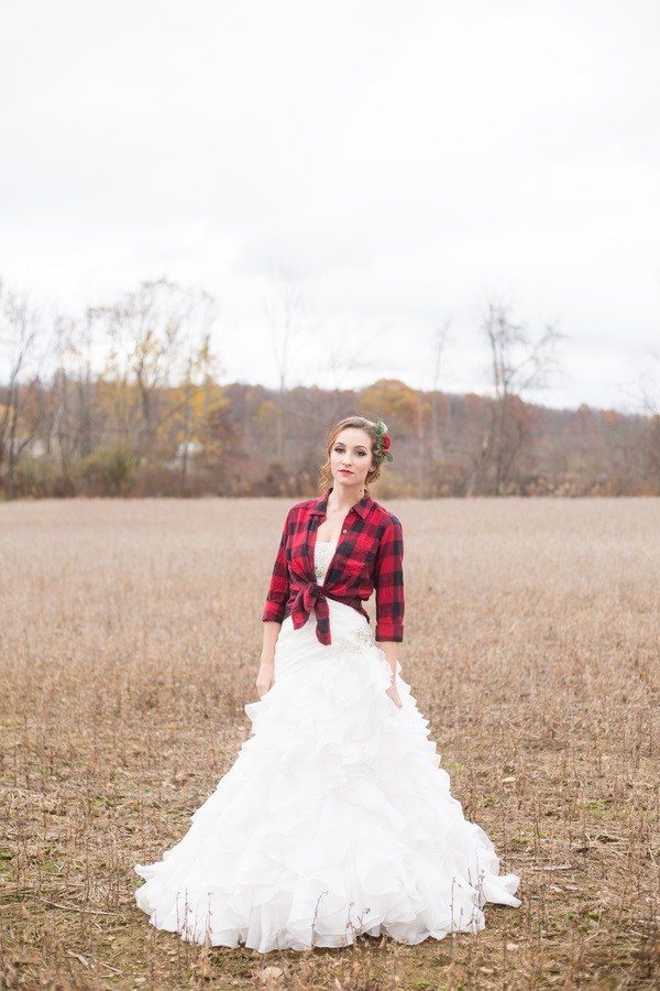 plaid wedding 