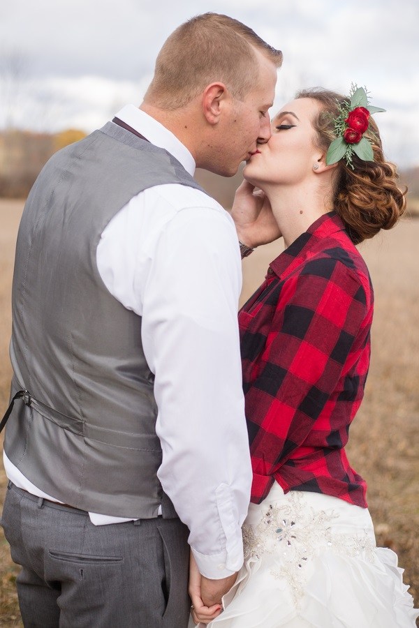 plaid wedding 